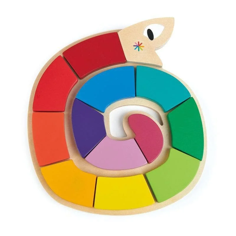 Colour Me Happy - Wooden Worm Puzzle