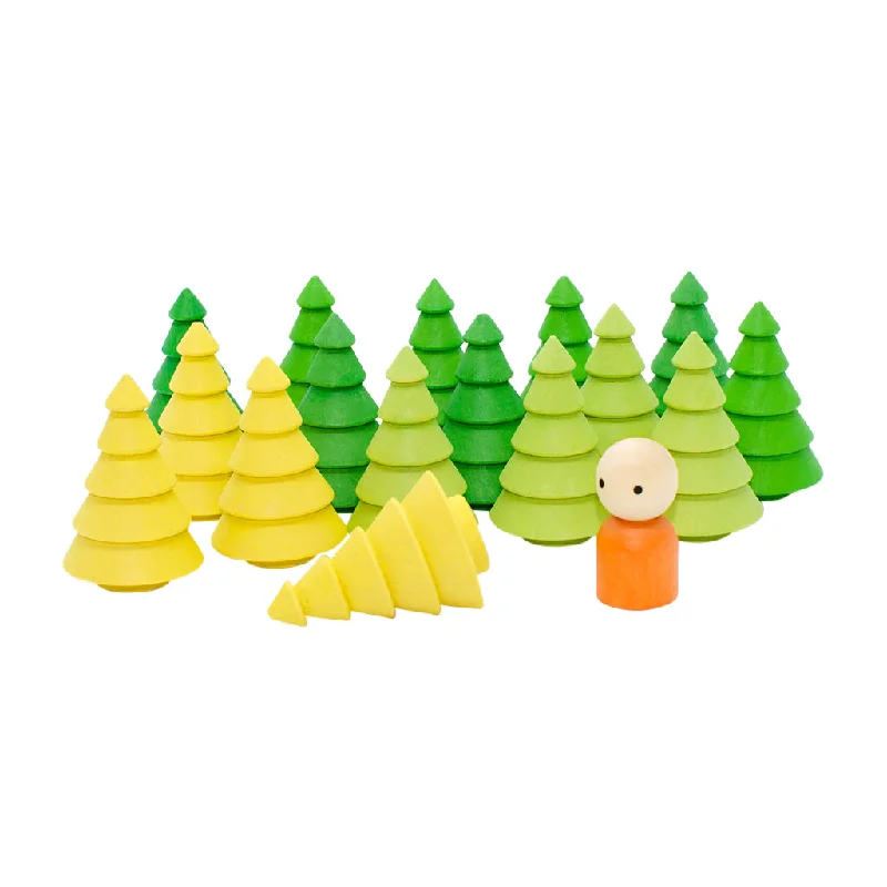 Wooden Tree Set - 17 pcs Autumn