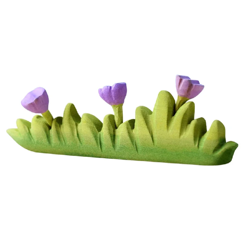 Large Wooden Wildflowers - Purple