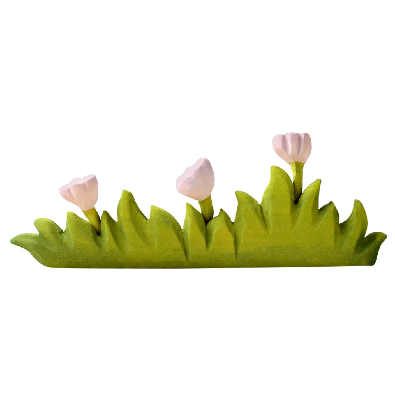 Large Wooden Wildflowers - White