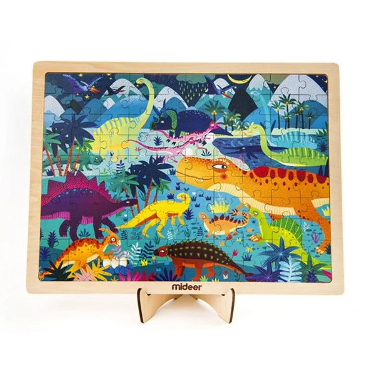 Puzzle in Wooden Frame | Dinosaurs World