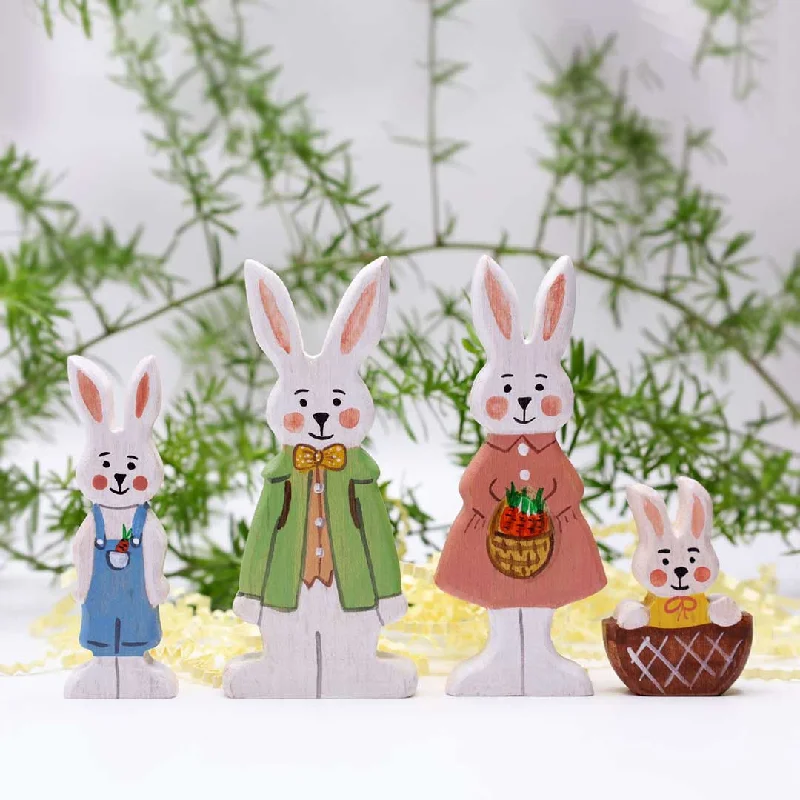 Sale MTW Exclusive - Wooden Bunny Family, 4 pcs