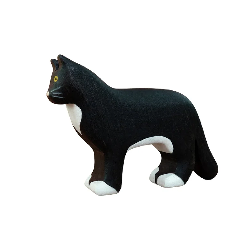 Wooden Cat - Black