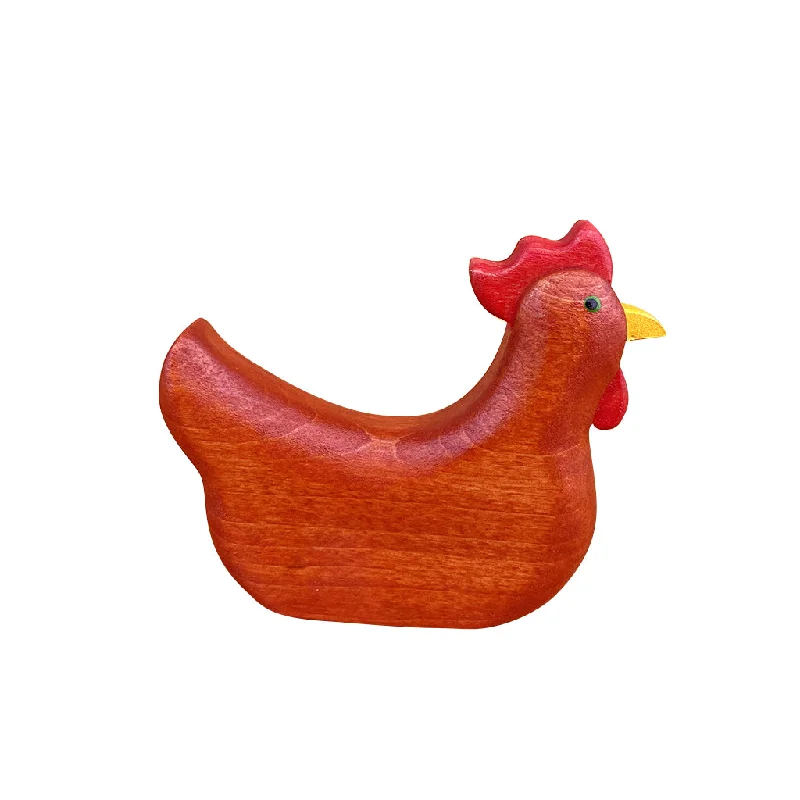 Wooden Chicken - Laying