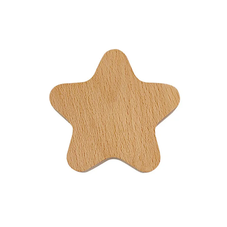 Wooden Cupboard Knob | Star