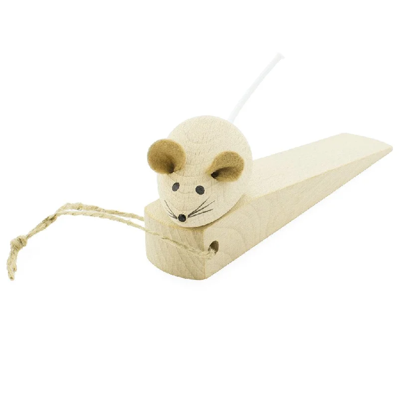 Wooden Door Stopper - Mouse