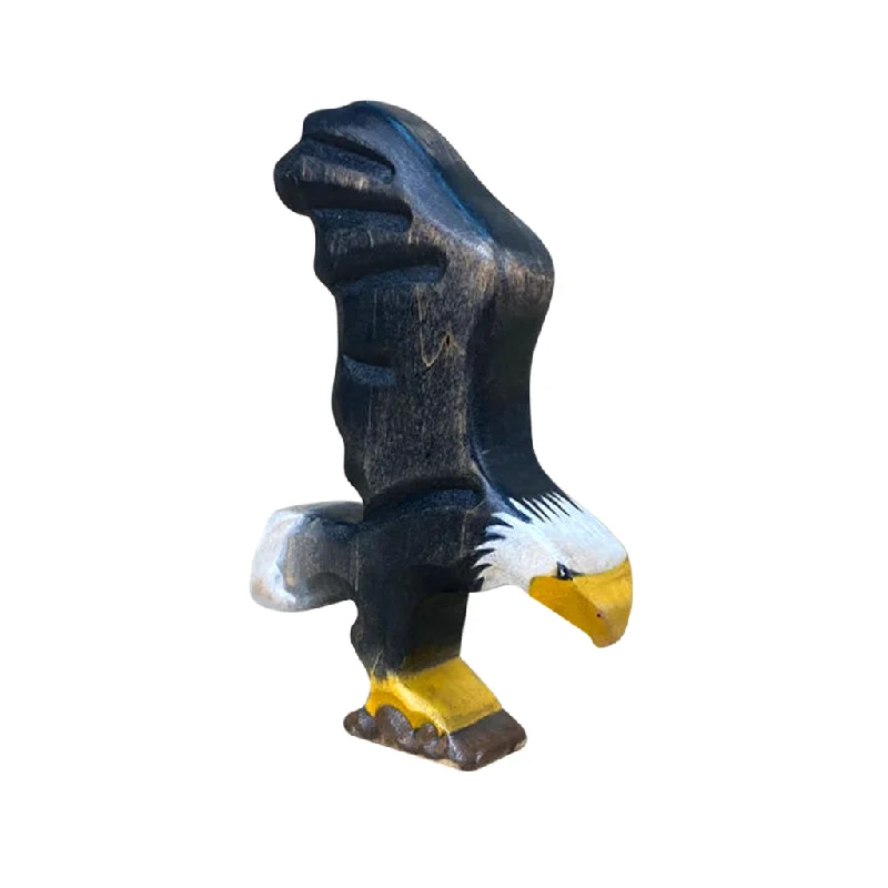 Wooden Bald Eagle - Flying