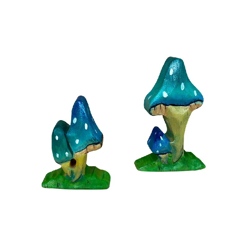 Wooden Magic Mushrooms - Set of 2