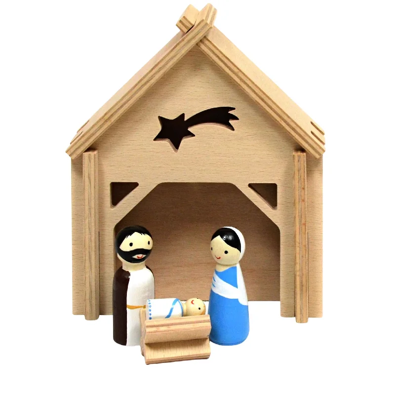 Wooden Manger Set