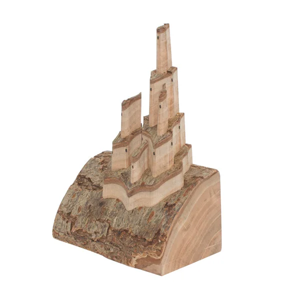 Wooden Pop Up Castle - Almond