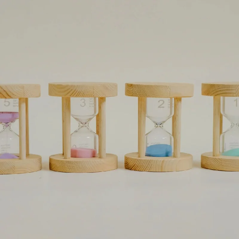 Wooden Sand Timers Set of 4