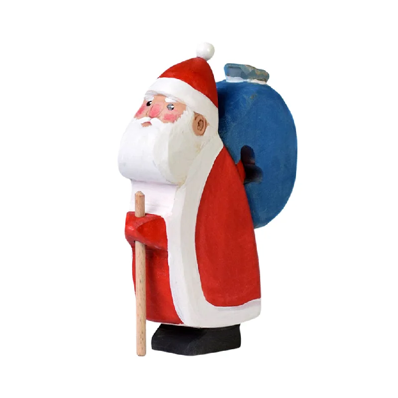 Wooden Santa Claus With Sack