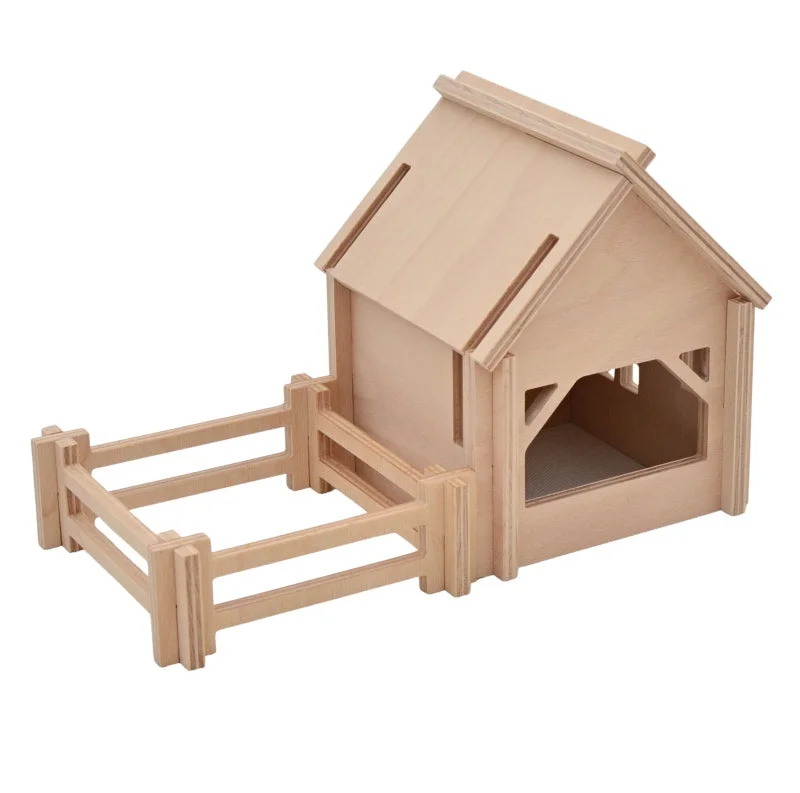 Wooden Stable and Fence - Small Set