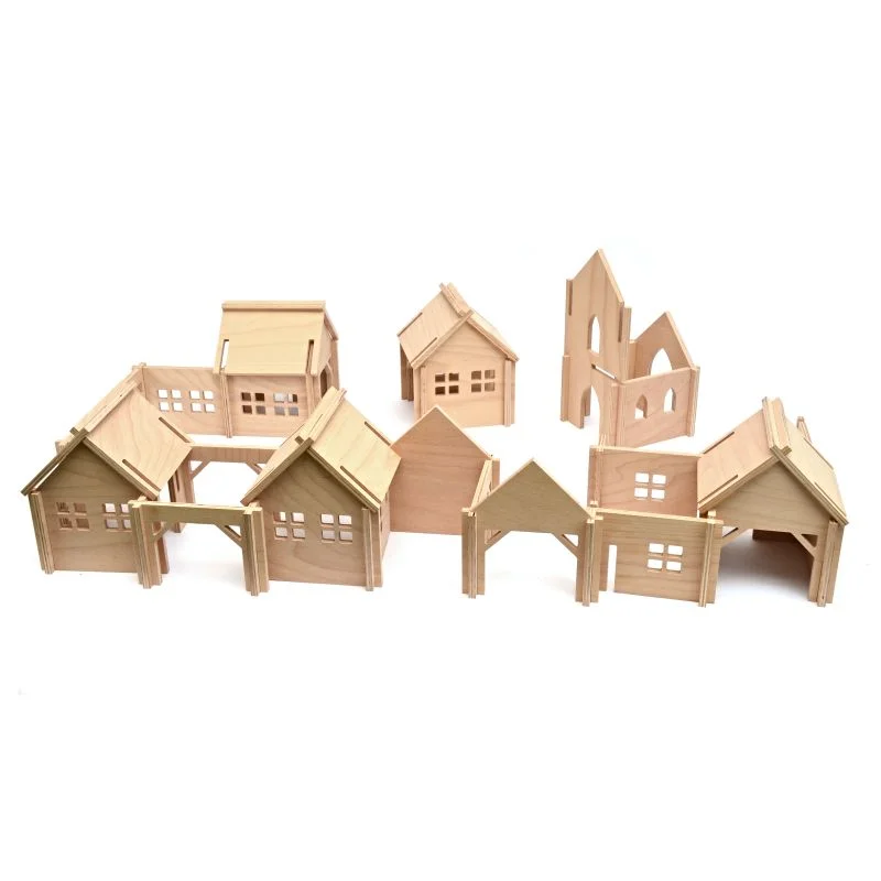 Wooden Town - Large Set