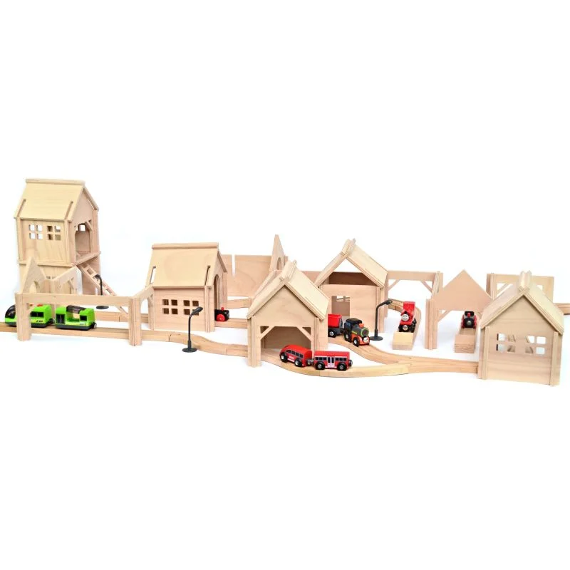 Wooden Train Station & Village - Extra Large Set