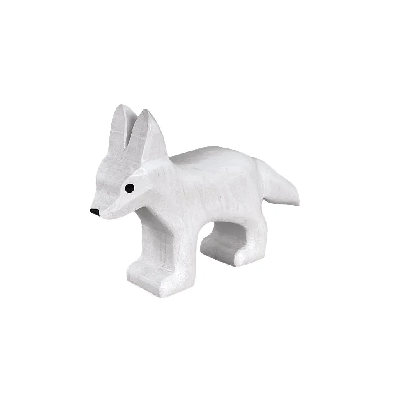 Wooden Fennec Fox - White