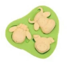 Silicone Mould Farm Animals Sheep Cow Pig