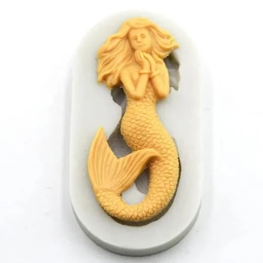 Fondant mermaid silicone mould B, 8.5x3.5cm