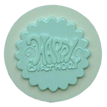 Silicone Mould Happy Birthday Plaque