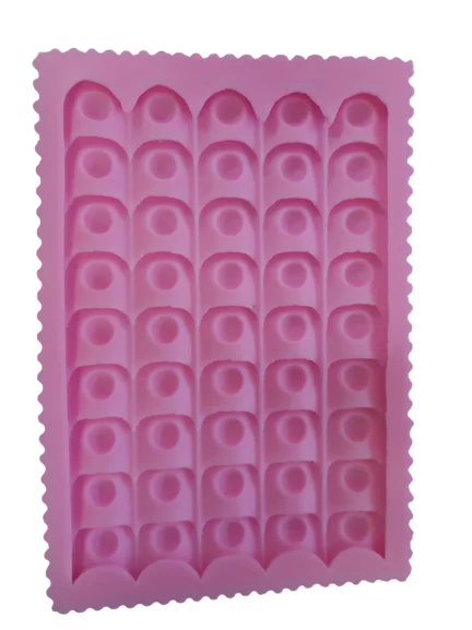 Optical illusion impression silicone mould I, 15x10cm