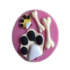 Silicone Mould Dog Bone Paw