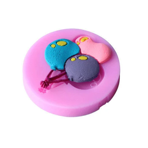 Silicone fondant mould. balloons 6x4.5cm