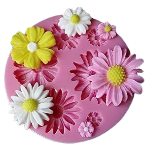 Silicone Mould Daisy Variety