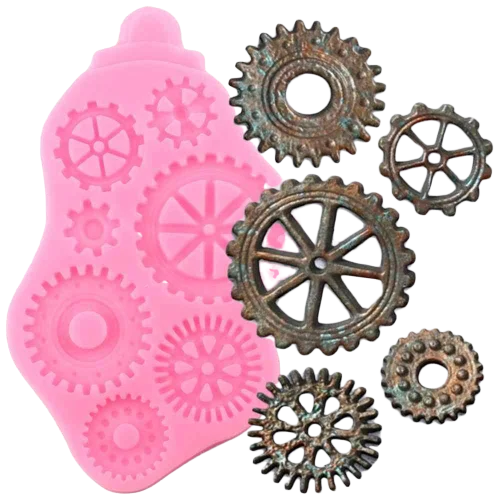 Silicone Mould Steampunk Gears