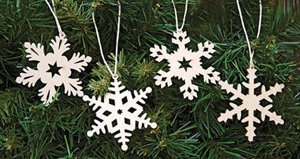 24/Set Snowflake Ornaments