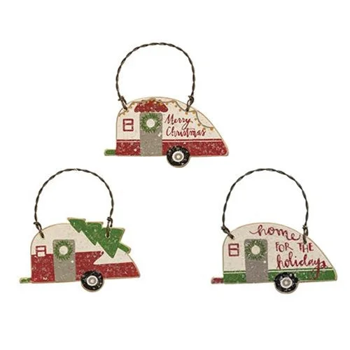 3/Set Camper Ornaments