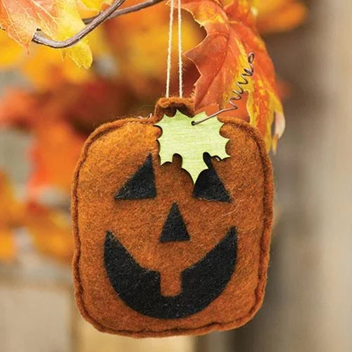 Jack O Lantern Felt Ornament