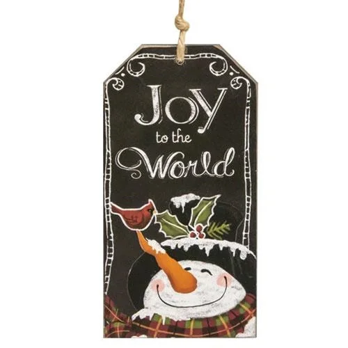 Joy to the World Chalkboard Ornament