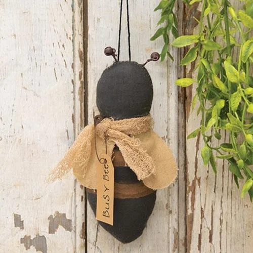 Primitive Busy Bee Ornament