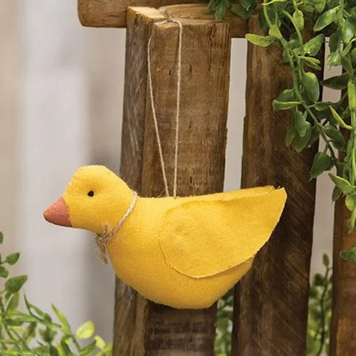 Stuffed Primitive Chick Ornament