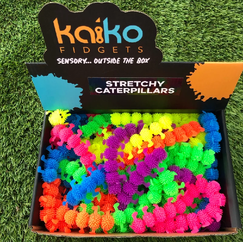 Box of 30 Stretchy Caterpillars - BULK BUNDLE