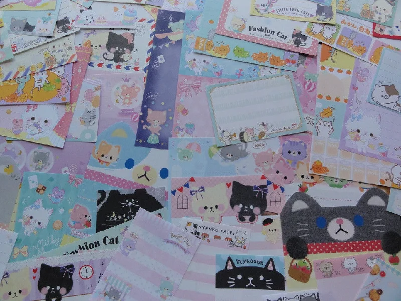 Cute Kawaii Cat Kitten Kitty Paper Memo Set