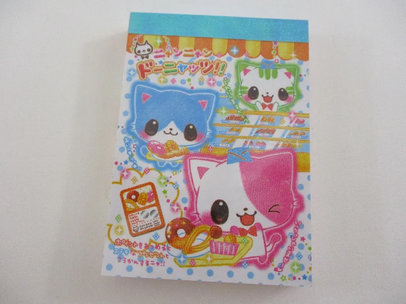 Cute Kawaii Crux Cat Mini Notepad / Memo Pad - Stationery Designer Paper Collection