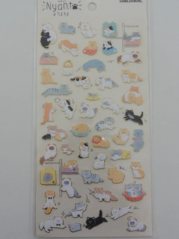 Cute Kawaii Kamio Nyan to Cat Kitten Sticker Sheet