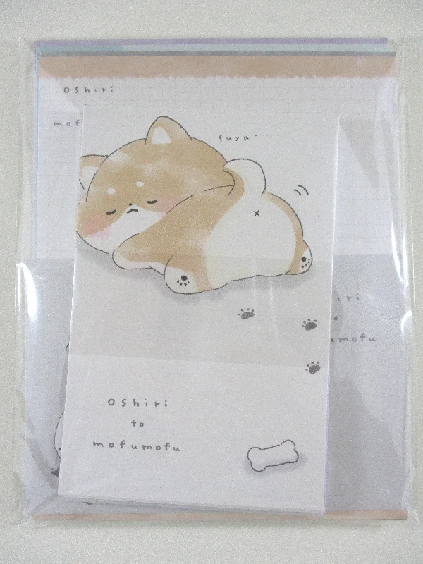 Cute Kawaii Kamio Sleeping Dog Cat Puppy Letter Set Pack - Stationery Writing Paper Envelope Penpal Stationary Journal Gift