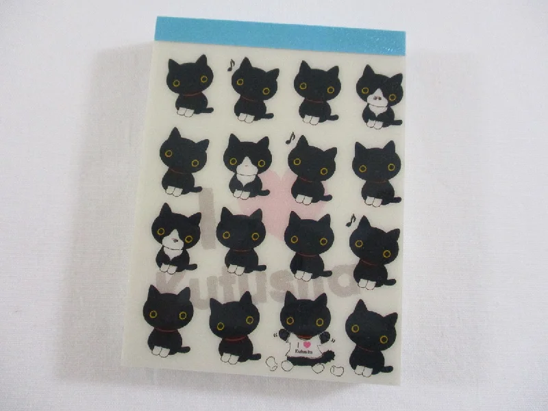 Cute Kawaii San-X Kutusita Nyanko Cat Mini Notepad / Memo Pad - E - Vintage and Rare