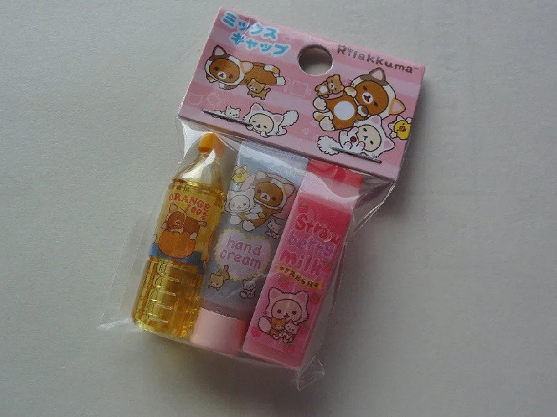 Cute Kawaii San-X Rilakkuma Cat Pencil Caps - C