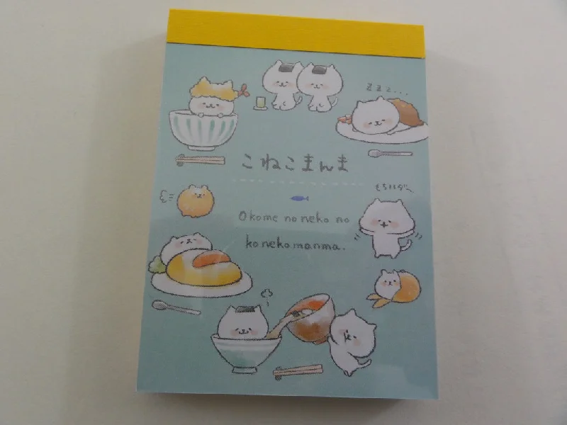 Kawaii Cute Kamio Cat and Food Mini Notepad / Memo Pad