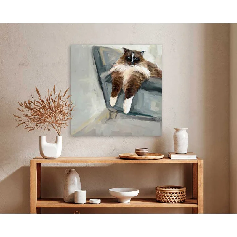 Peanut The Cat Canvas Wall Art