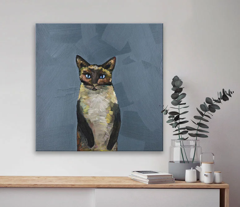 Siamese Cat Canvas Wall Art