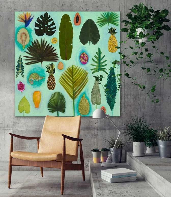 Tropical Vacation Canvas Wall Art