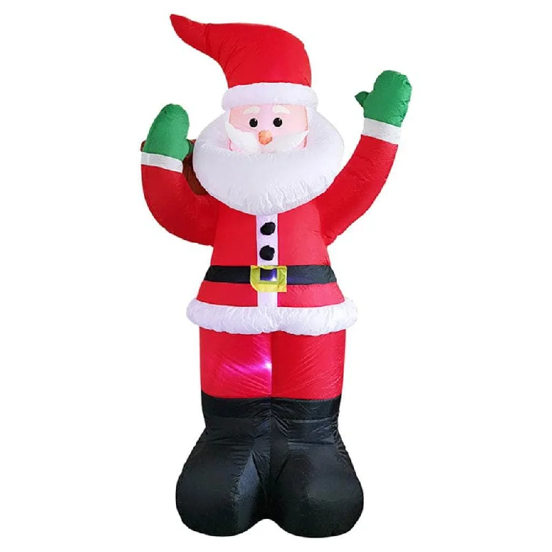 1.8m Santa Waving Christmas Inflatable with LED FS-INF-02