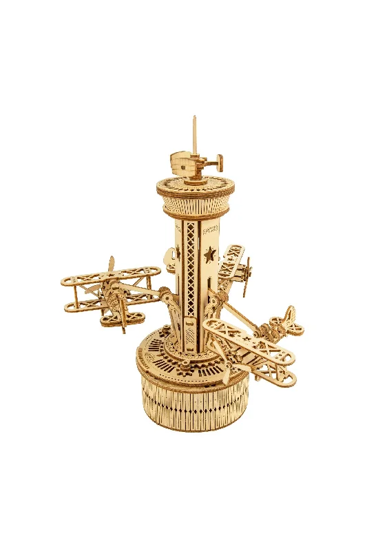 DIY Mechanical Music Box: Airplane Control Tower