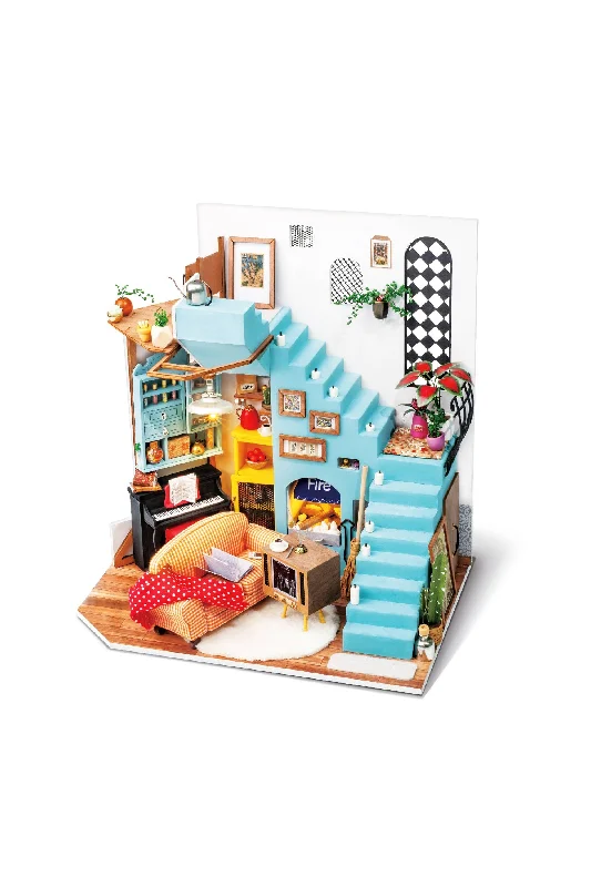 DIY Miniature Dollhouse Kit: Joy's Living Room