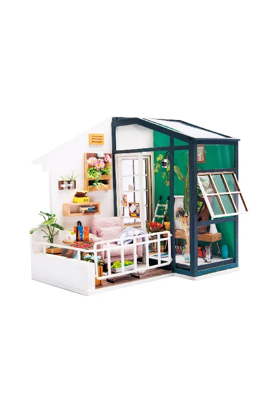 DIY Miniature Dollhouse Kit: Balcony