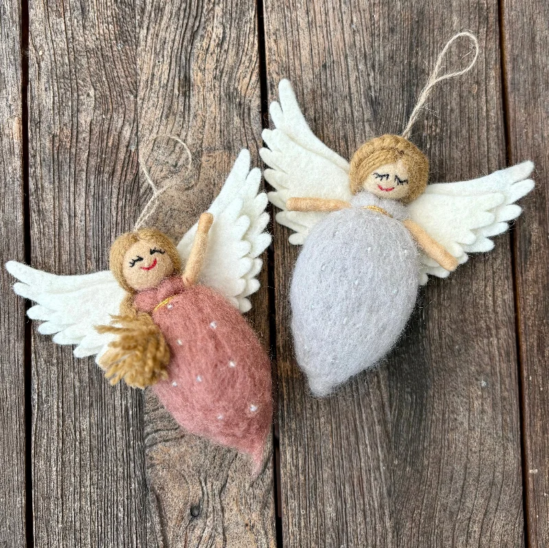 Hanging Needle-Felted Angel